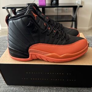 Black & Orange Jordan 12